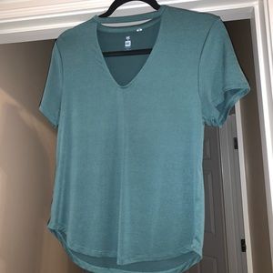 Pine green cutout shirt